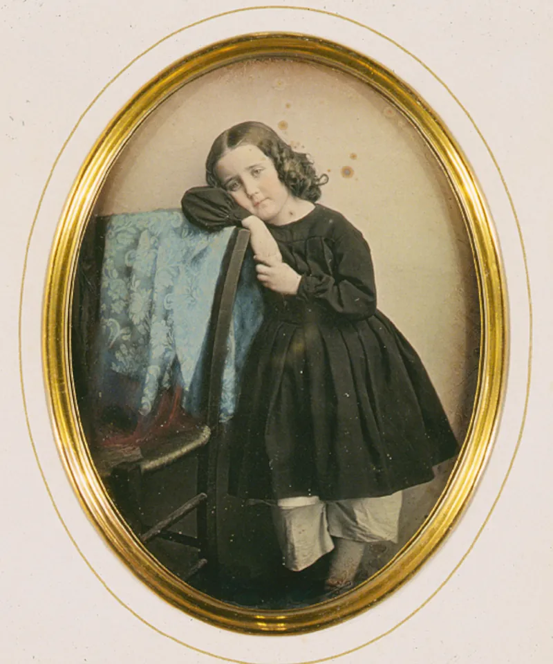 J.Garnier: Portrait eines Mädchens um 1850, Quelle: Commons