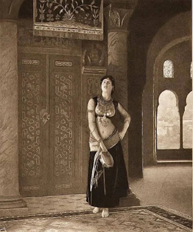 Jean-Léon Gérôme 1824–1904 Heliogravure Egypt Dancer with tambourine